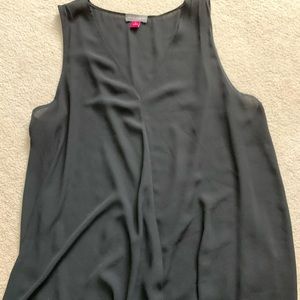 Black flowing blouse